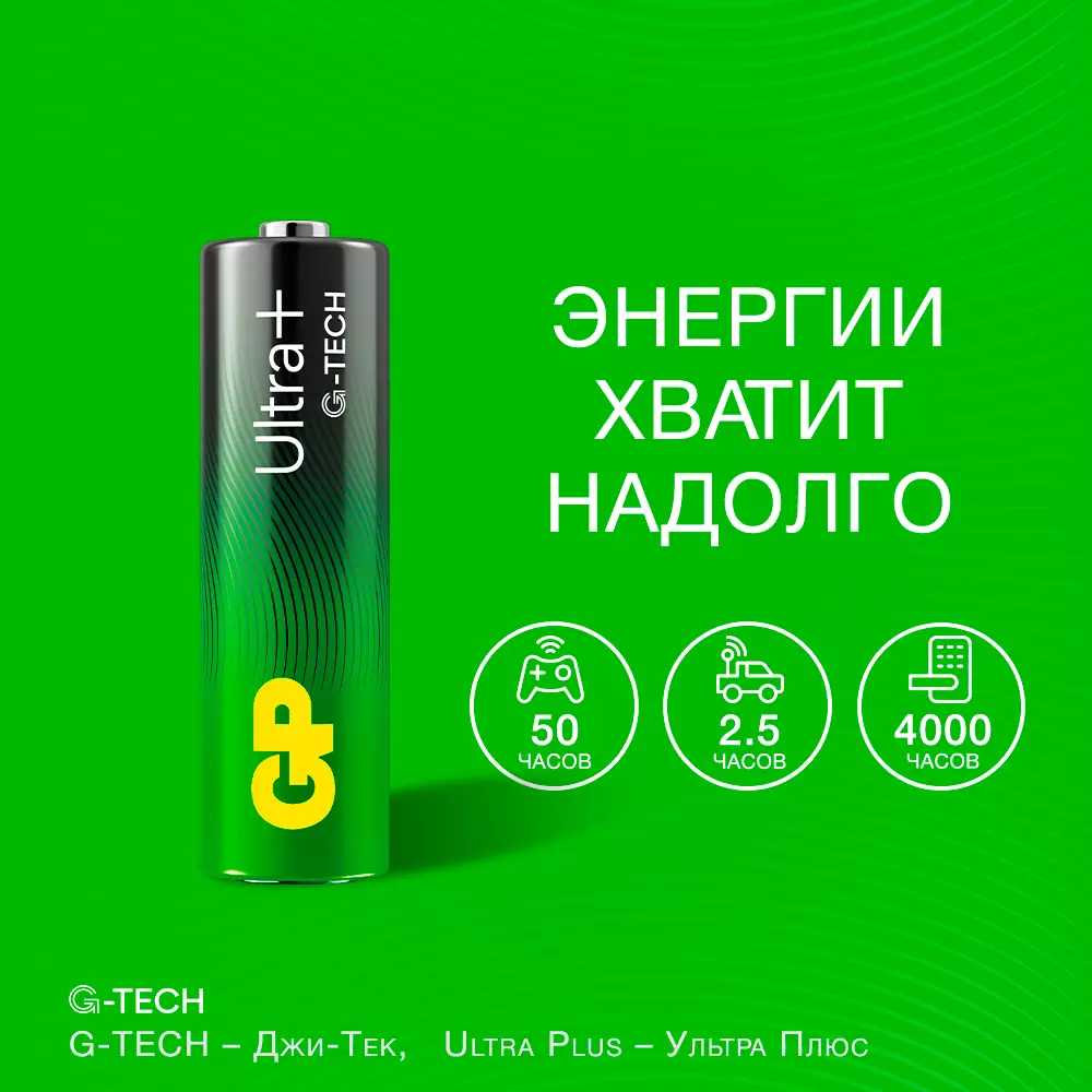 Батарейка АА 2шт GP Ultra Plus