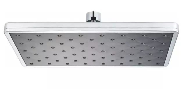 Лейка Тропический душ прямоугольная 28х17,5 см хром/серый OUTE TH72D пластик