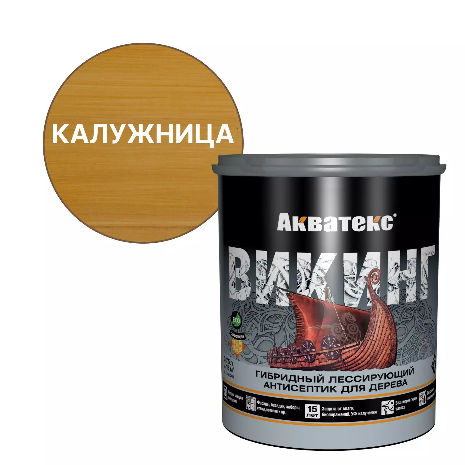 Антисептик декоративный гибридный Акватекс Викинг калужница 0,75 л