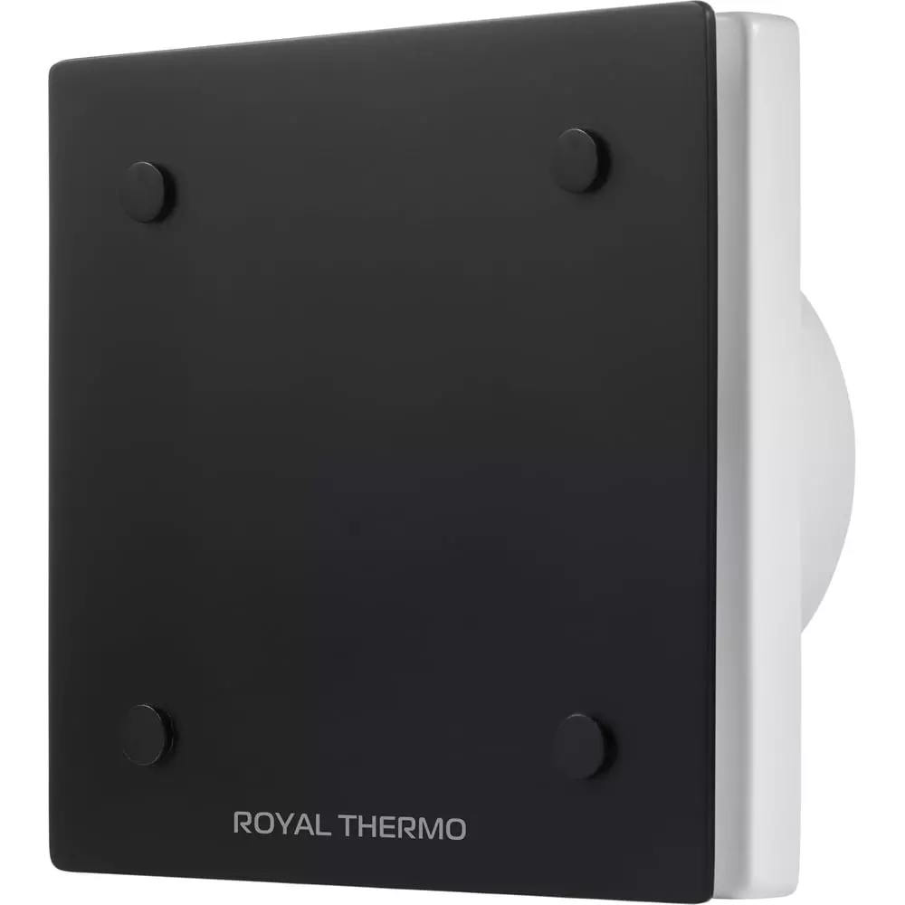 Вентилятор вытяжной Royal Thermo RAFC 100 Black, обратный клапан