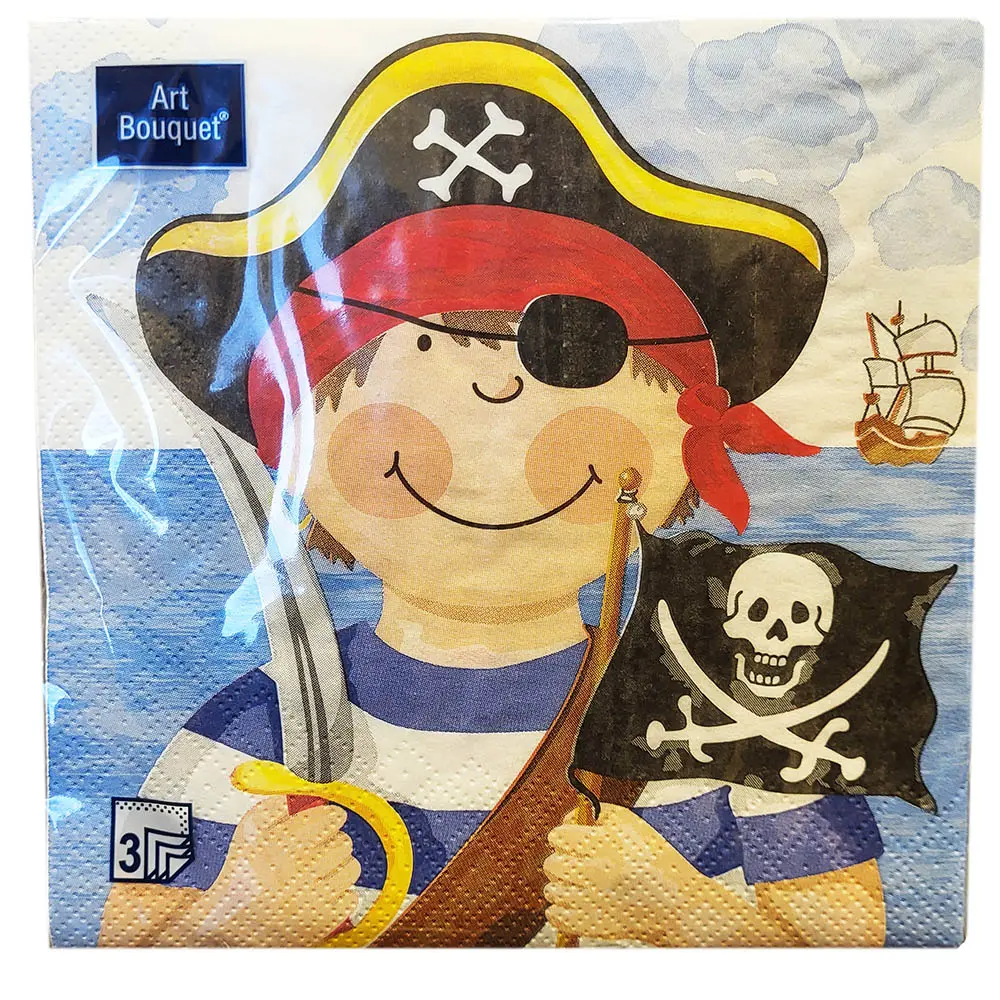 Салфетки Art Bouquet 33*33 3 сл 20 лист Маленькие пираты
