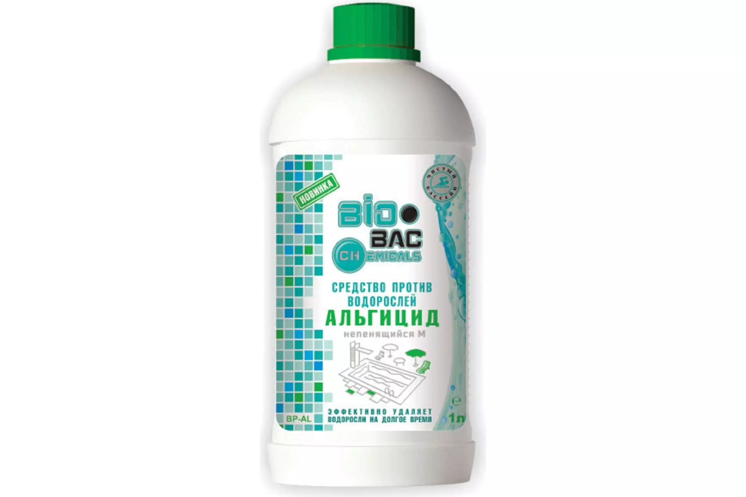 Альгицид непенящийся BIOBAC 1л BP-AL
