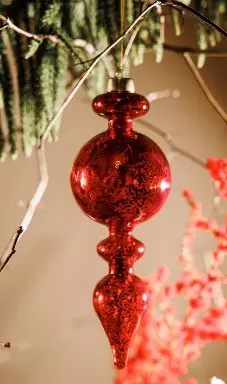 Елочное украшение стекло Волшебство на ветках VNV24/1-151