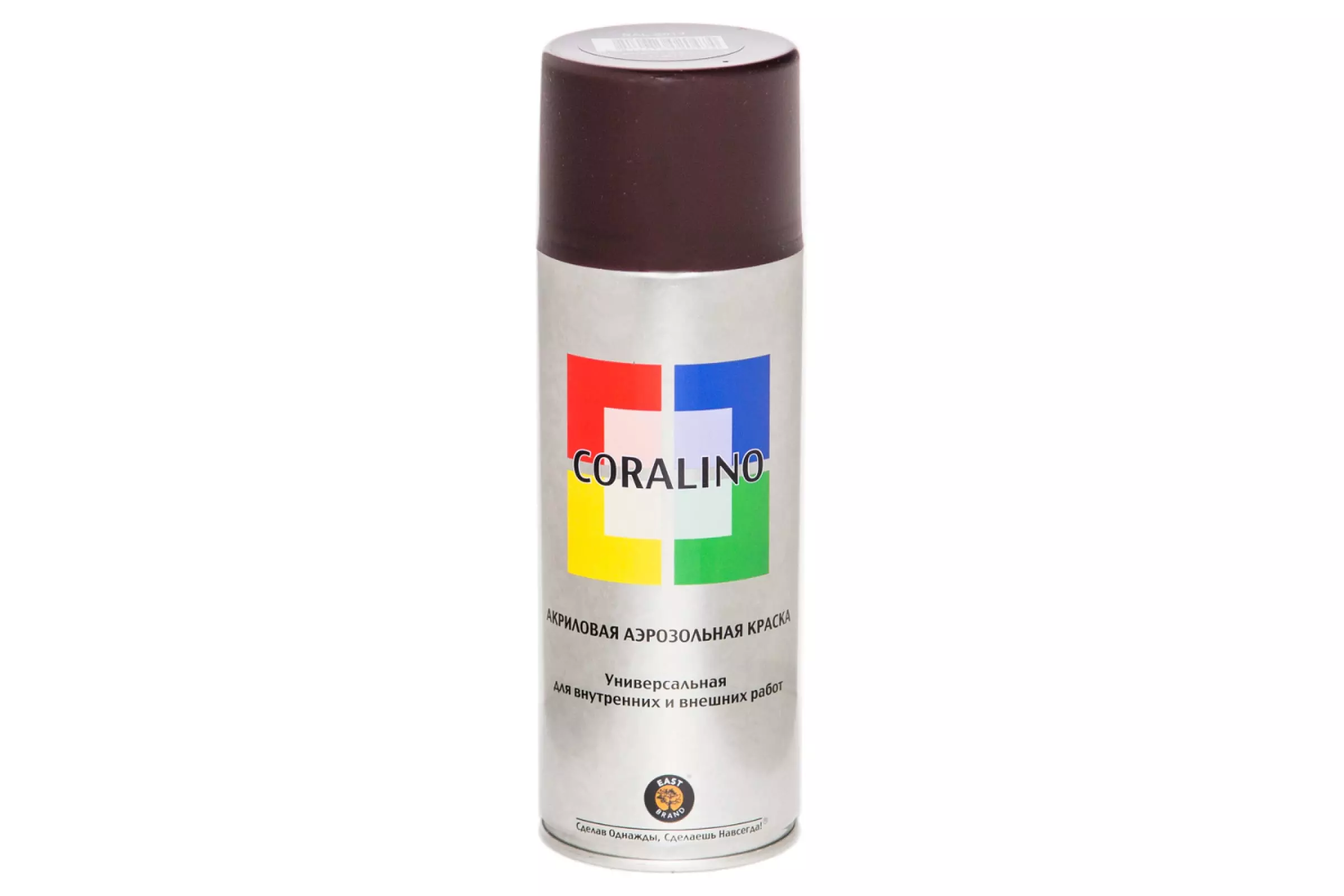 Аэрозольная краска RAL 8017 Coralino 520 мл/200 г шоколадно-коричневый C18017