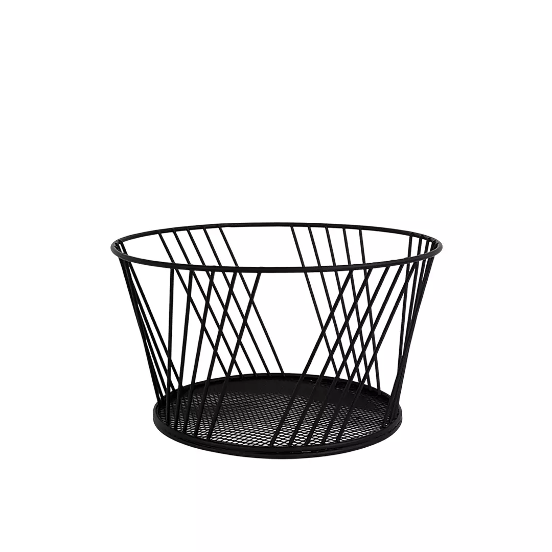 Корзина для фруктов, матовый черный, 220х220х120 мм LB-21 BL