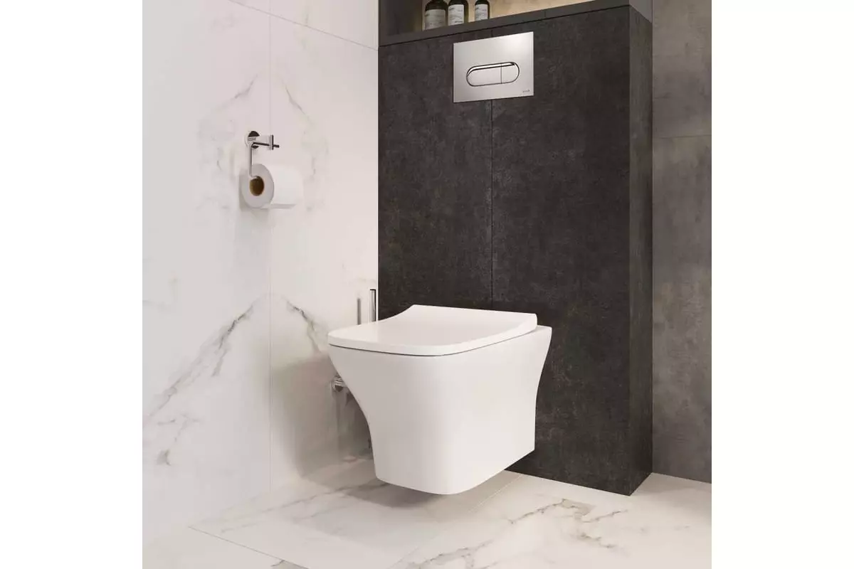 Подвесной унитаз VitrA SmoothFlush 7484B003-0075 безободковый, микролифт Integra Square