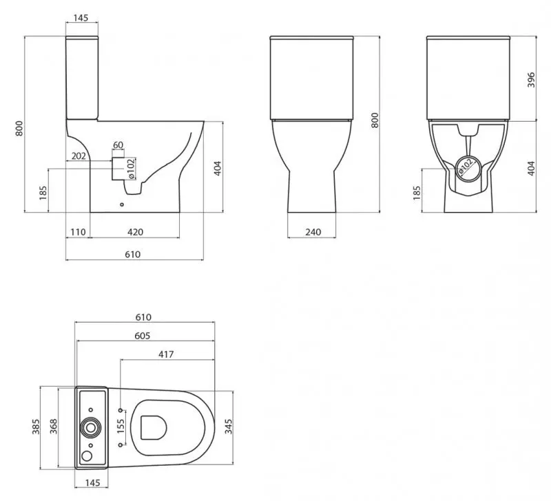 Унитаз BelBagno LOUNGE BB045CPR/BB045/051SC