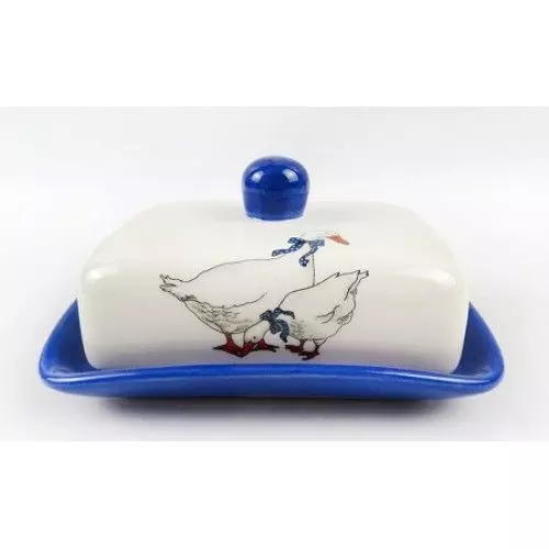 Масленка 17,5х12,5 см, керамика, &quot;ГУСИ&quot; HC601R