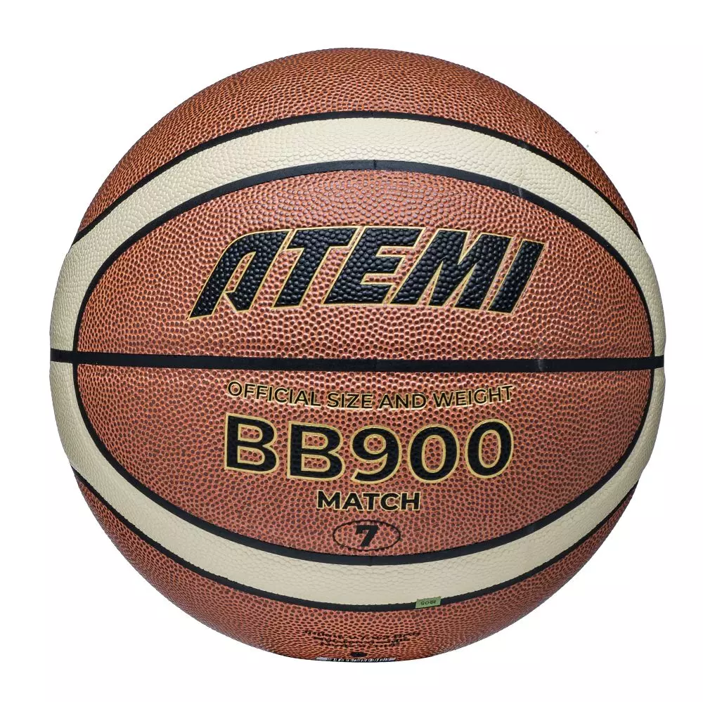 Баскетбольный мяч р.7 Atemi, композитная кожа, 12 панелей, BB900N, окруж 75-78, клееный