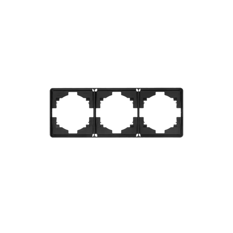 Рамка на 3 места оникс Kranz Miele Round KR-78-0753-3