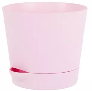 Цветочный горшок с поддоном ТЕК.А.ТЕК Le Parterre d=11.5 0.7 Л. 202-3 Розовый