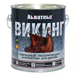 Антисептик Акватекс ВИКИНГ гибридный лессирующий для дерева 0,75 л орех