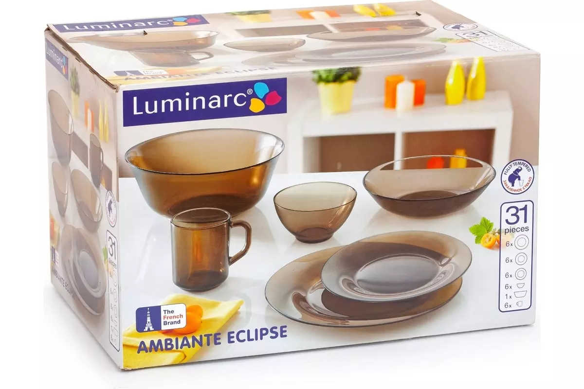 Набор столовой посуды 31 предмет, Ambiante Eclipse Luminarc L5177