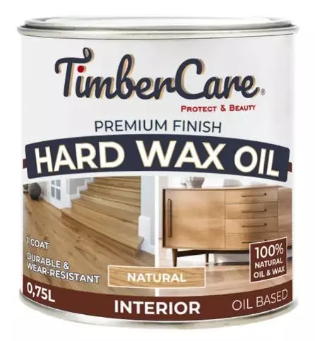 Масло тонирующее с твердым воском TimberCare Hard Wax Oil атуральный 0,75л