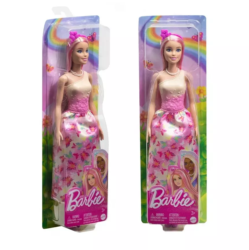 Кукла Барби "Принцесса в розово-желтом платье" Barbie HRR08