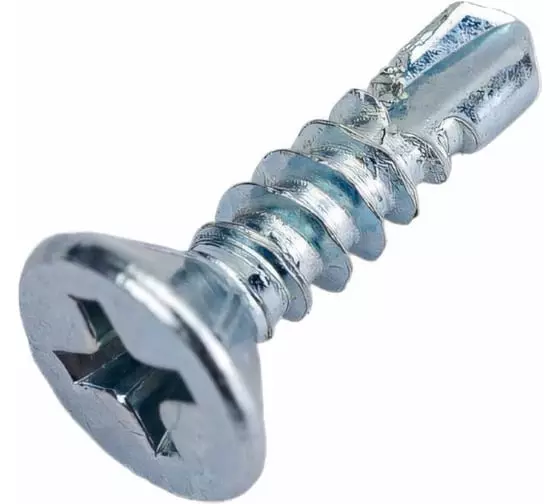 Саморезы 3,9х16 для оконного профиля, потай цинк,сверло SteelRex 10шт