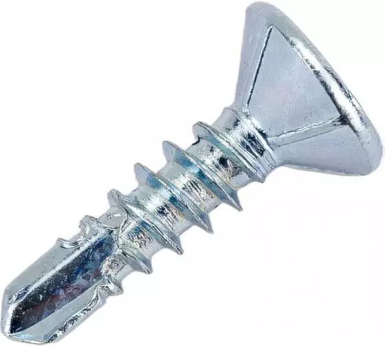 Саморезы 3,9х16 для оконного профиля, потай цинк,сверло SteelRex 10шт