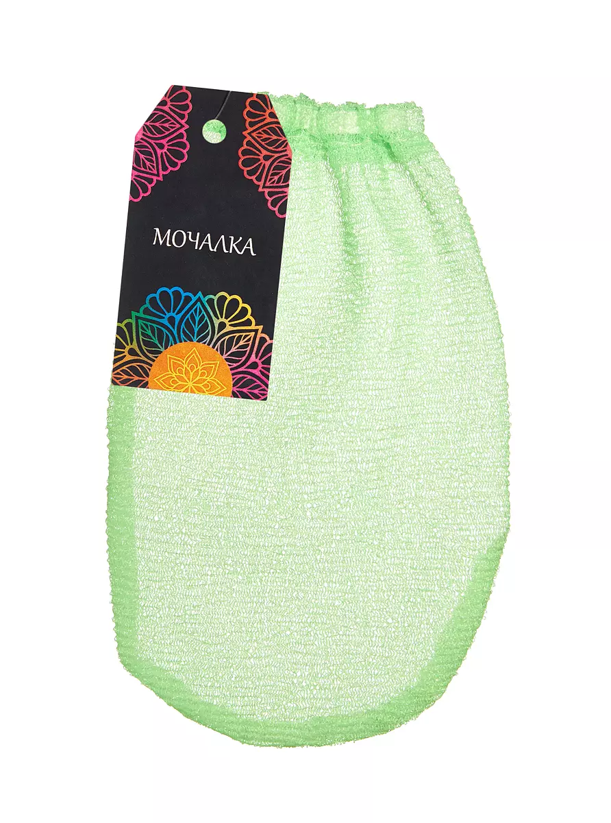 Мочалка варежка Кесе Эконом, скраб-нейлон, 20х13 см Eva М3451