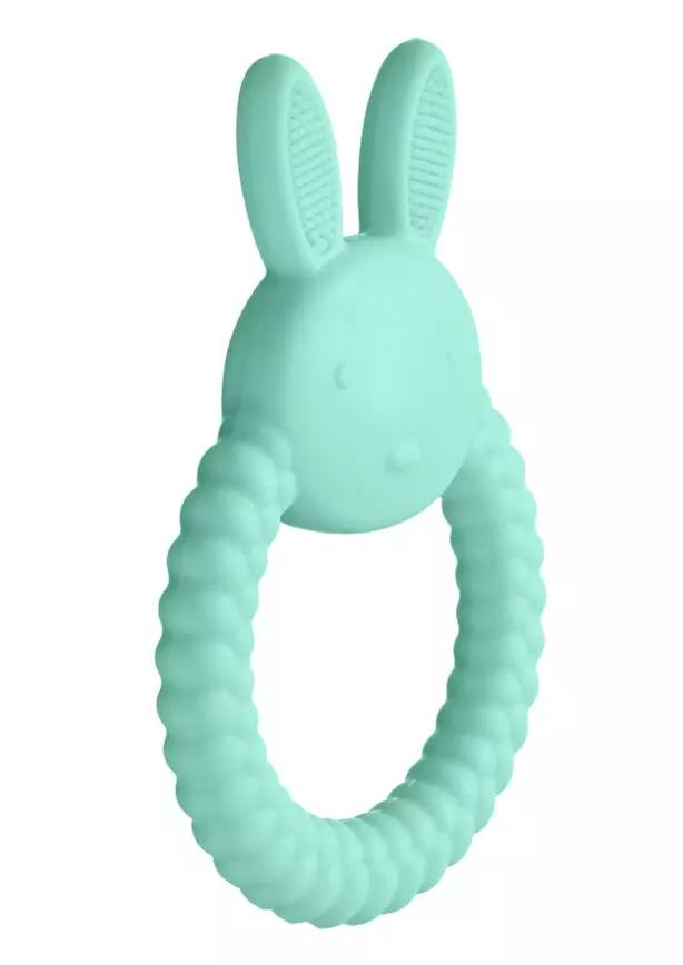 Прорезыватель силиконовый Bunny Elly, мятный Uviton 0618/01