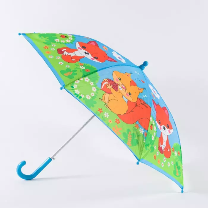 Зонт детский трость полуавтомат 8161