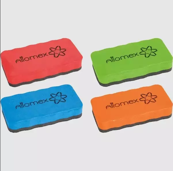 Стирательная губка Attomex для офисных досок, 10,5x5,5x2 см, EVA и фетр, цвета ассорти, 6022701