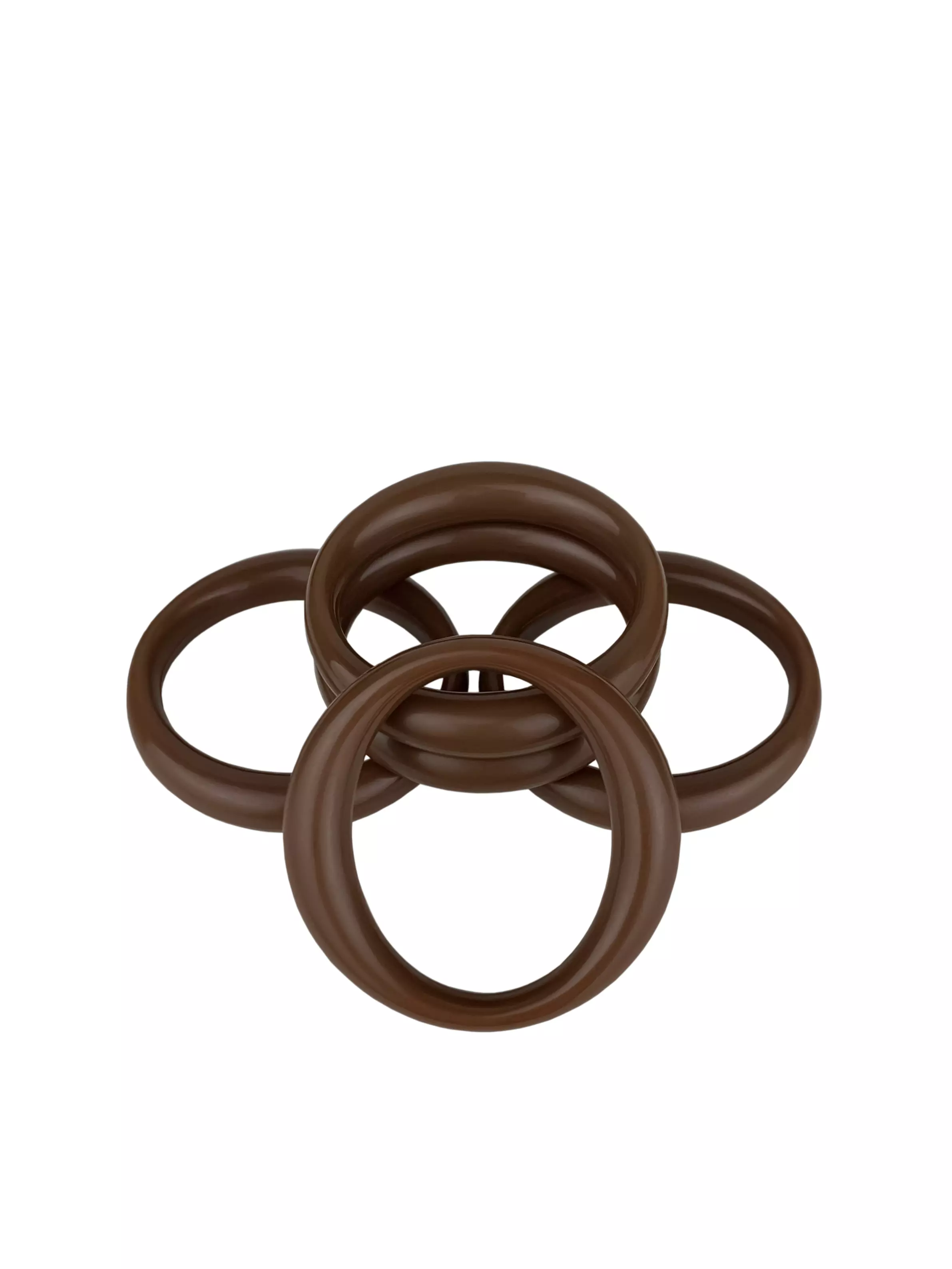 Кольца для карниза d=28 мм вишня американская пластик (10шт) эра в упаковке