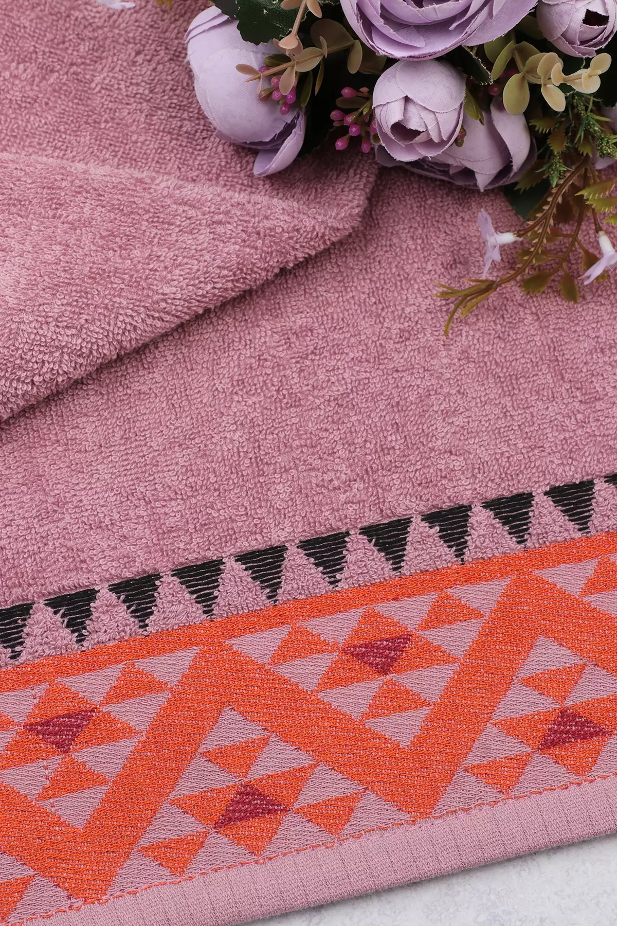 Полотенце махровое 50*90 темно розовый LuxoR Венона