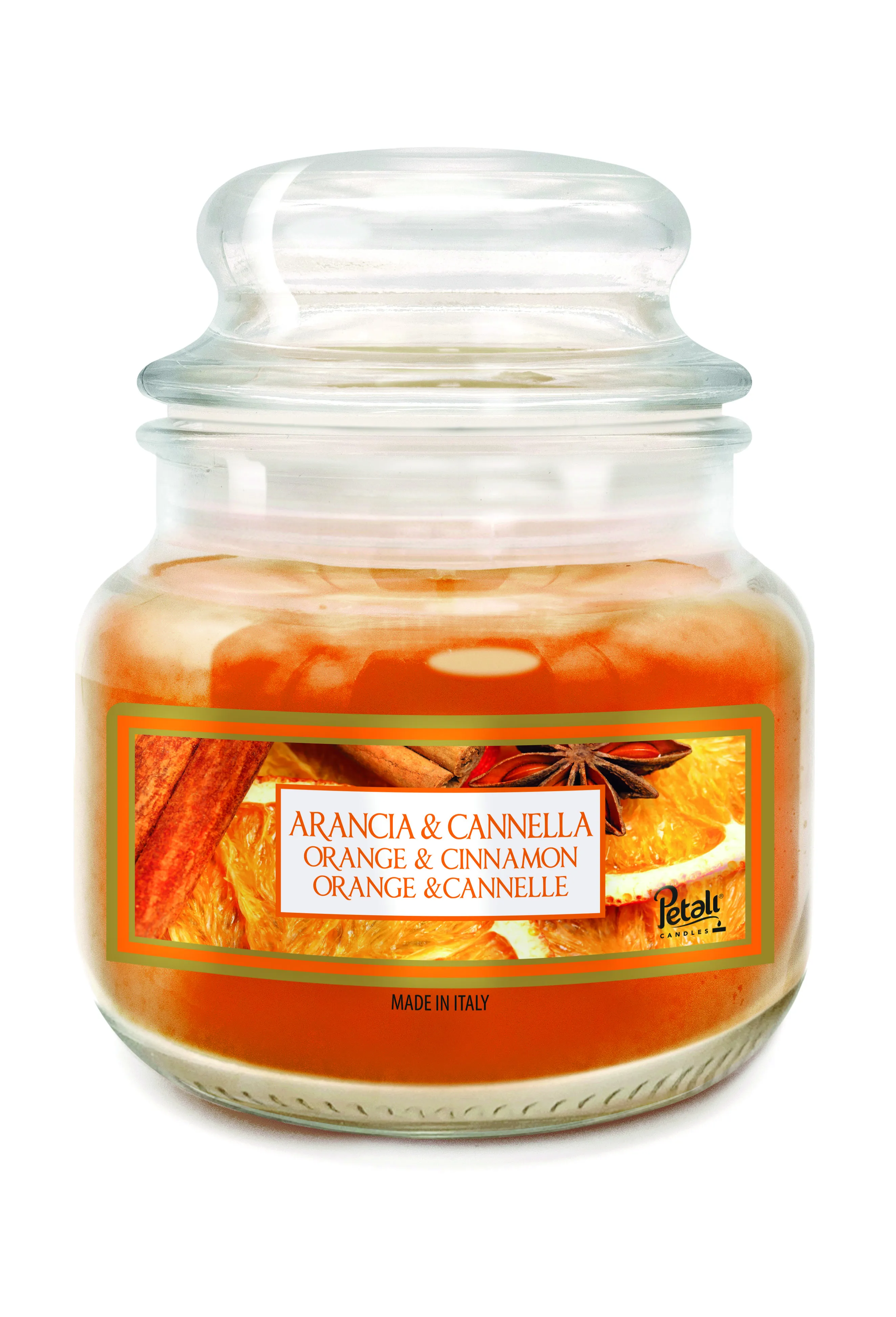 Cвеча ароматизированная в банке 100 г Апельсин с корицей/Orange cinnamon PTLJ010342