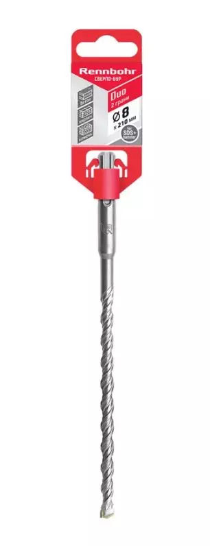 Бур SDS plus 8х210мм Rennbohr Duo 680821