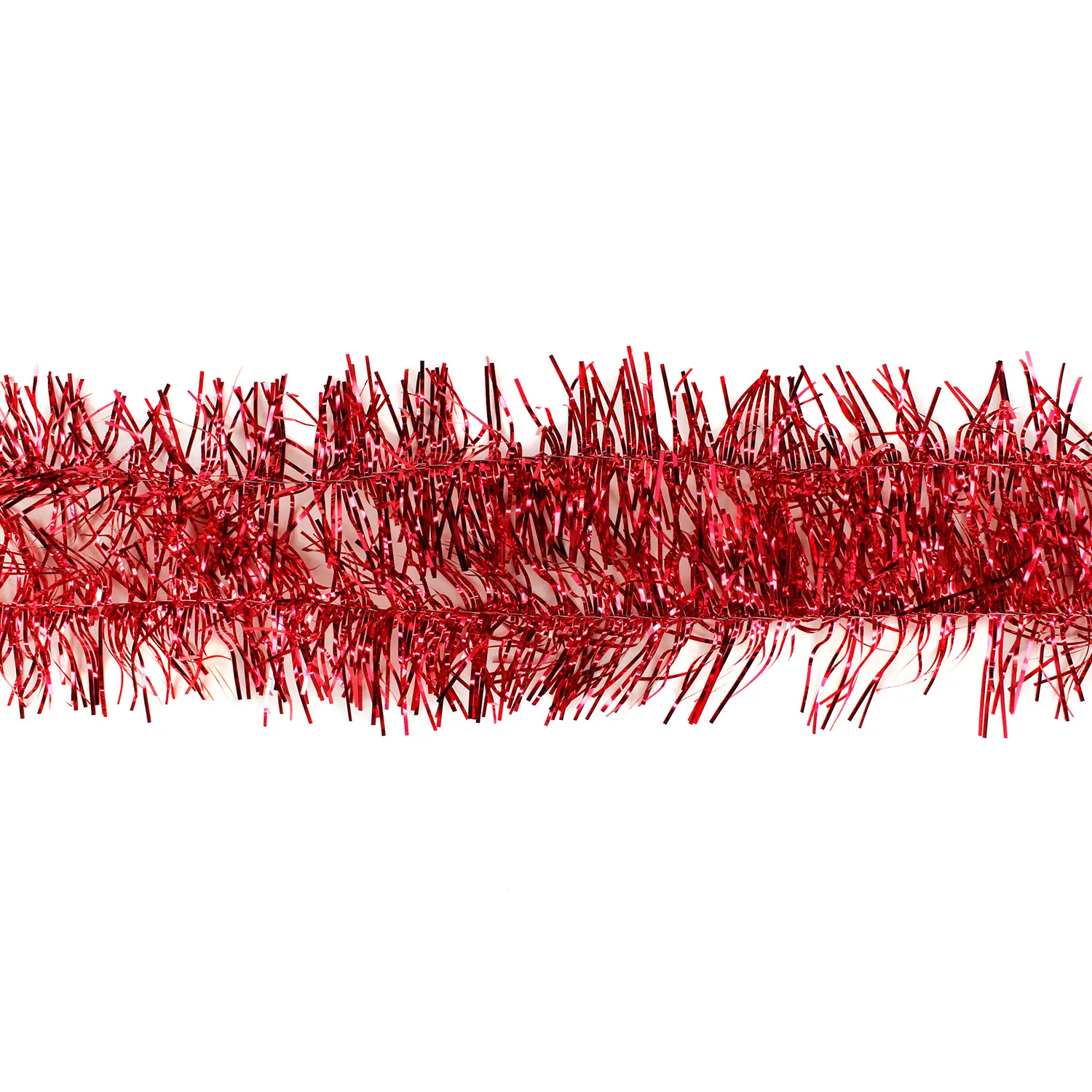 Мишура красная с коротким ворсом Классика, d 5х180 см, MY-163/1