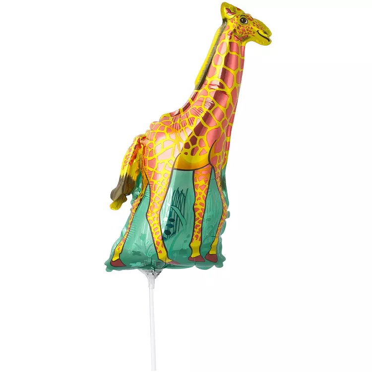Шар фольгированный 43 см/17 Жираф оранжевый 1206-0117