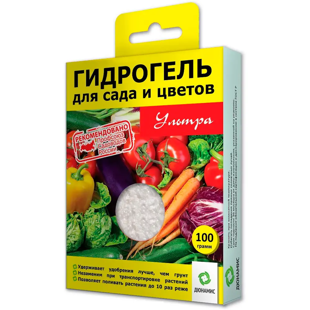 Гидрогель для сада и огорода, 100 г Дюнамис — купить по выгодной цене в  интернет-магазине Колорлон