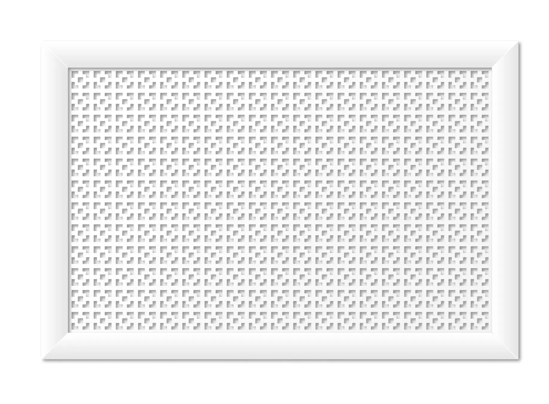 Экран для радиатора МДФ Дамаско 90х60 см белый