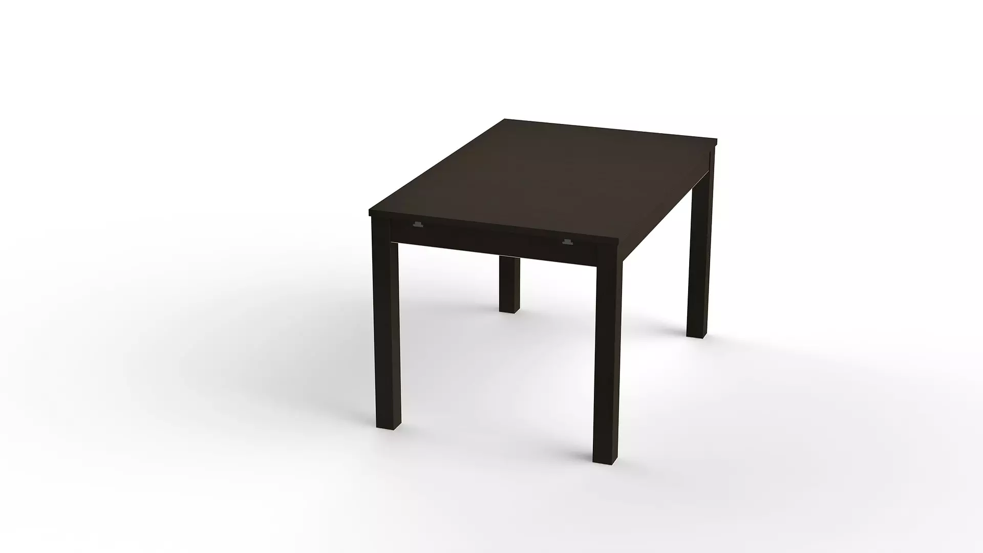 Стол обеденный ВАРДИГ М  120(180)x74x80 шпон (ясень черный)