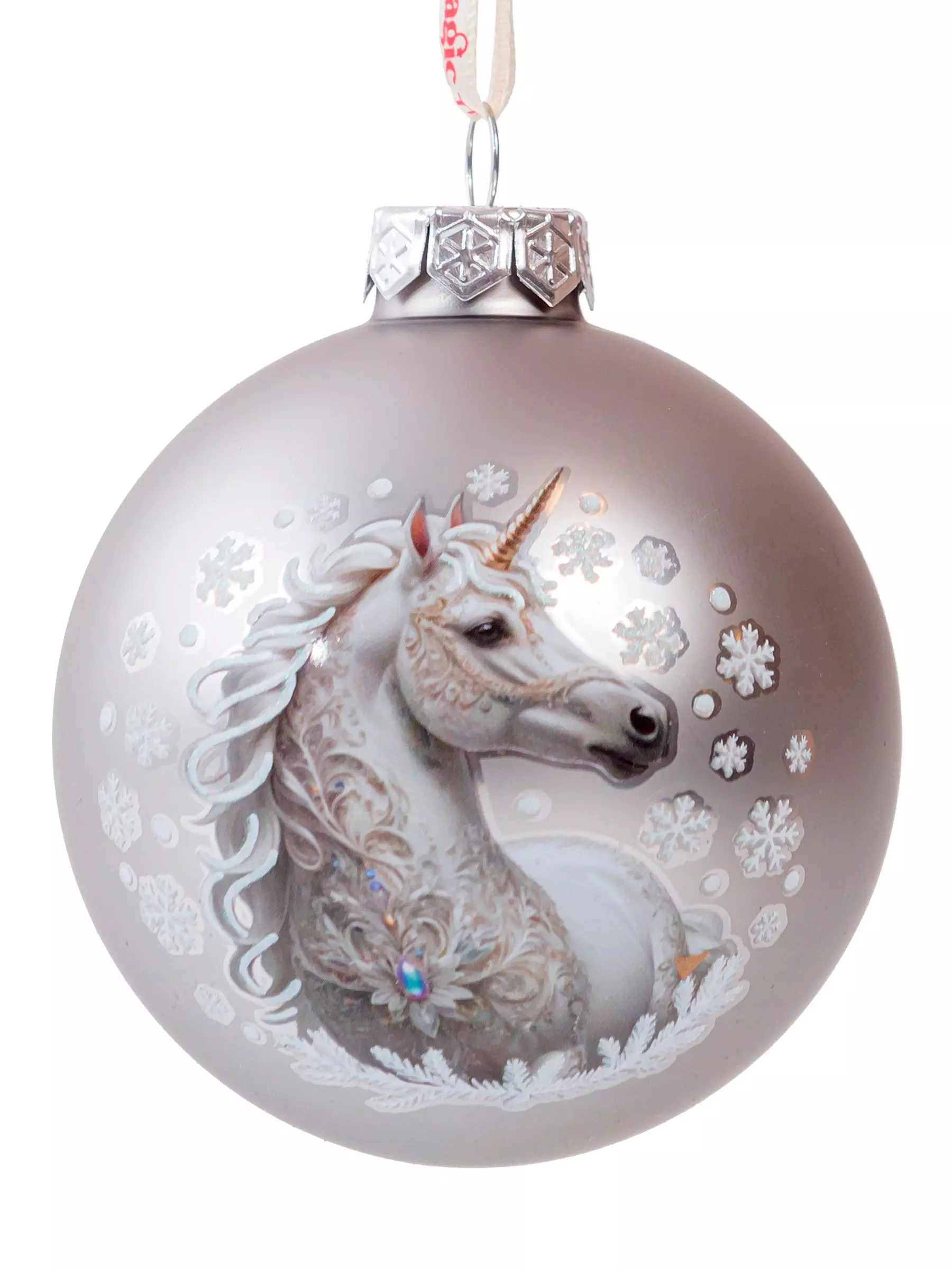 Новогоднее подвесное украшение из стекла / 8х8х8см 95617