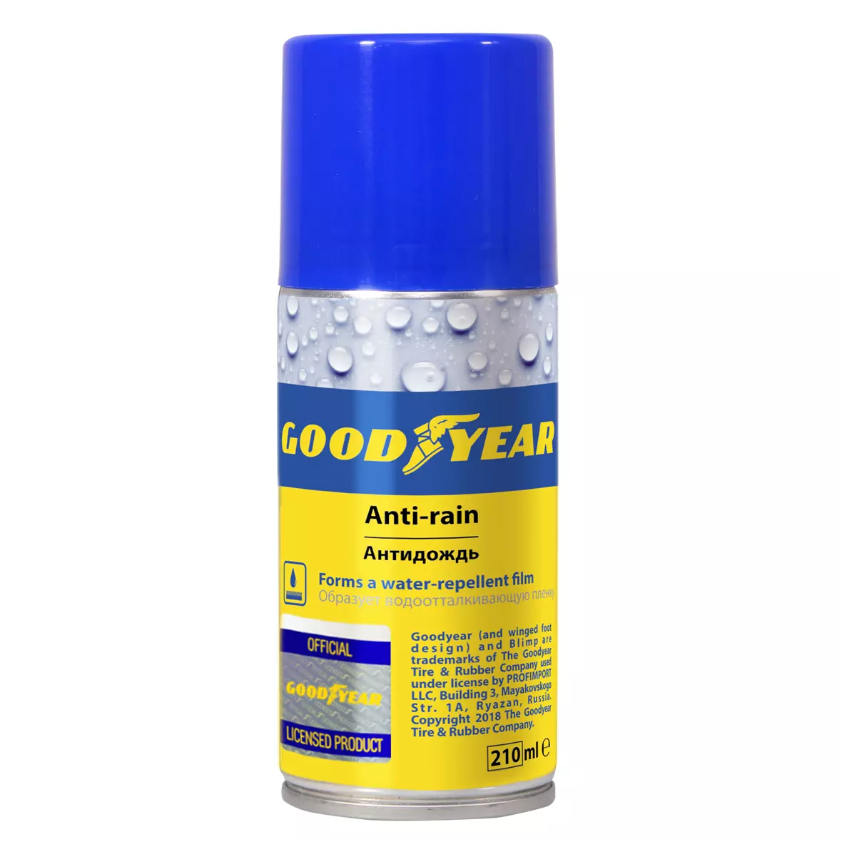 Антидождь, аэрозоль 210 мл Goodyear