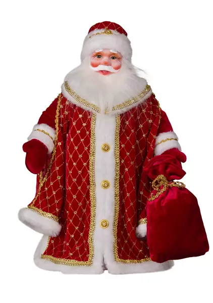 Новогодняя фигура Дед Мороз Царский красный 50 см Коломеев ДМ-2101