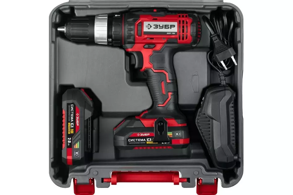 Шуруповерт аккумуляторный ЗУБР ДШЛ-185-22 18В 2Акб*2А\ч