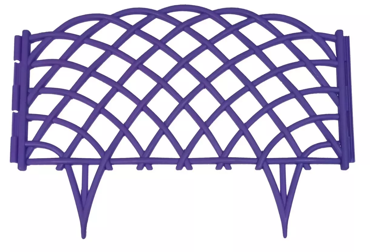 Забор декоративный пластик Диадема сиреневый (длина-2,7 м, высота-32 см)