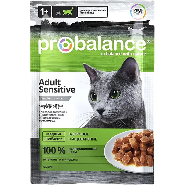 Влажный корм для кошек Probalance Sensitive, 85 г