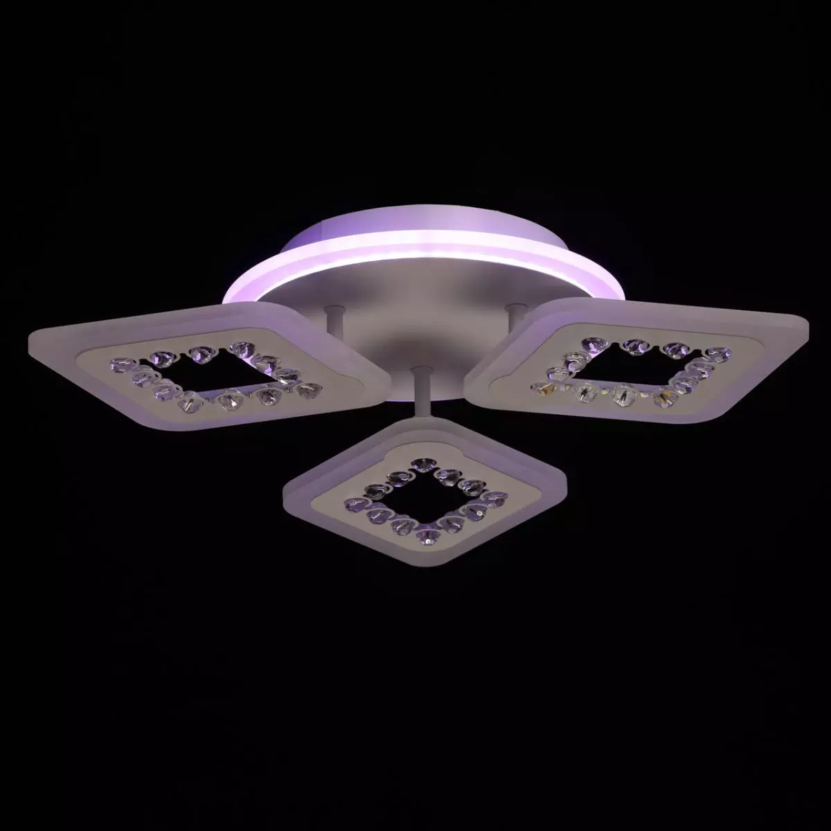 Люстра светодиодная 100Вт пульт белый De City 424014704