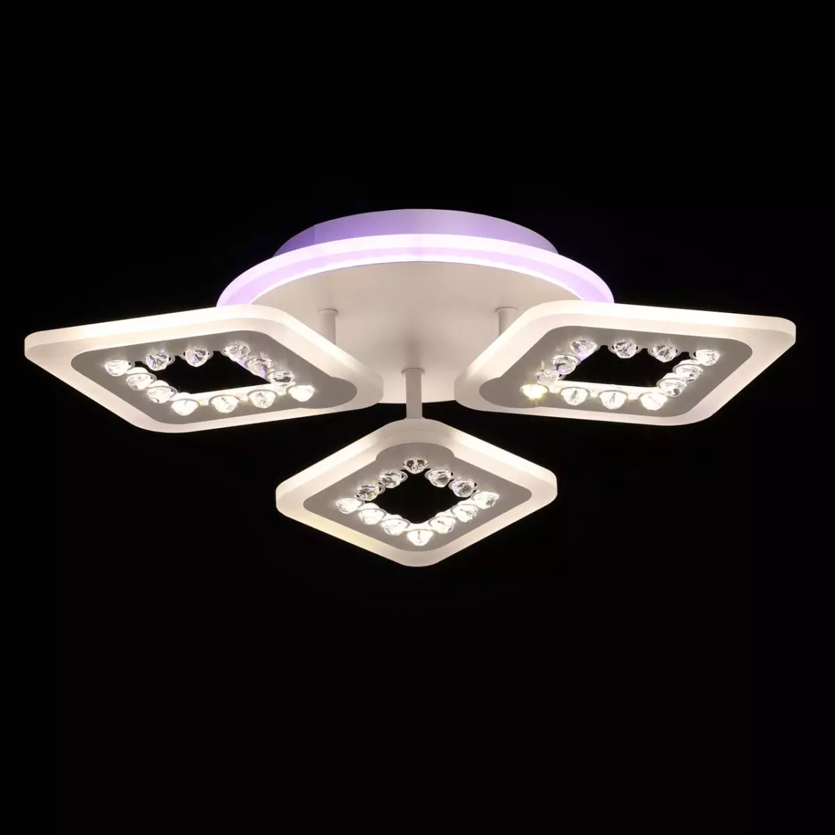 Люстра светодиодная 100Вт пульт белый De City 424014704