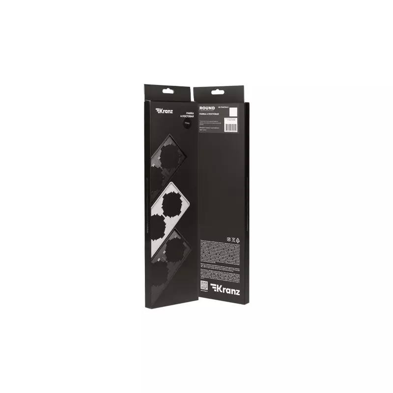 Рамка на 4 места оникс Kranz Miele Round KR-78-0754-3