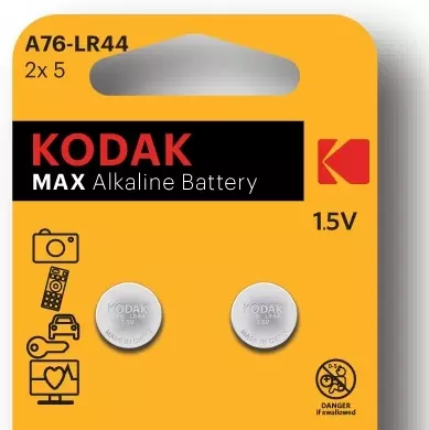Батарейка Kodak A76 (LR44, V13GA) 2шт