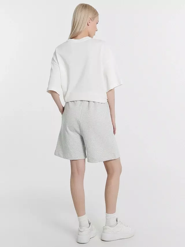 Шорты женские Mark Formelle 132359-1 серый меланж + печать, р-р 164/170-110 (52 / XXL)