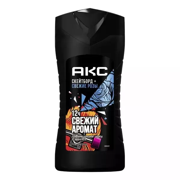 Гель для душа АКС Скейтборд и свежие розы 250 мл