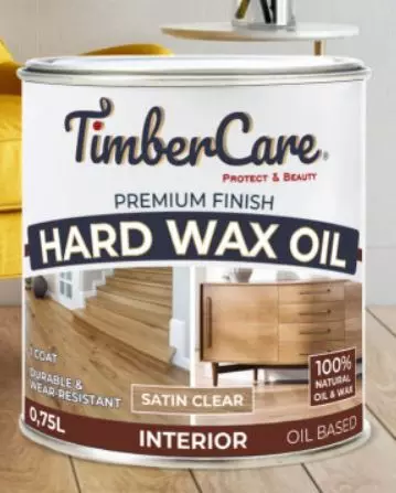 Масло тонирующее с твердым воском TimberCare Hard Wax Oil прозрачный полуматовый 0,75л