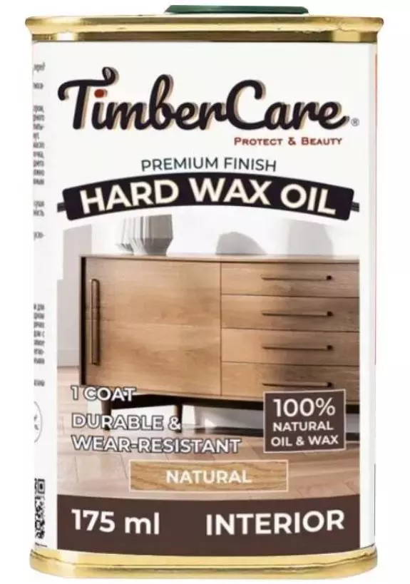 Масло тонирующее с твердым воском TimberCare Hard Wax Oil натуральный 0,175л  