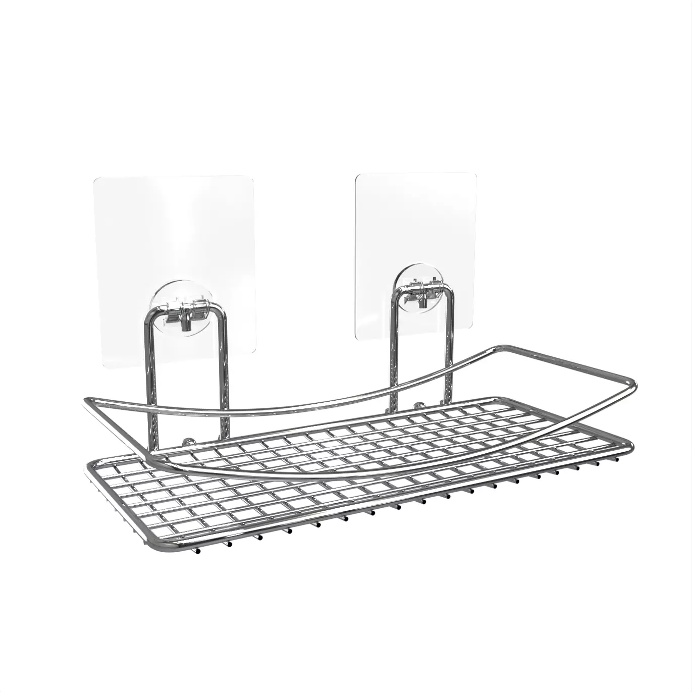 Полка-решетка для ванной настенная на силиконовом креплении Kleber lite KLE-LT032