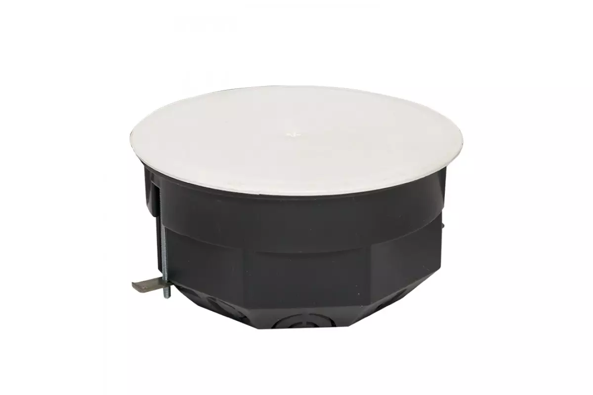 Распределительная коробка под гипсокартон 103х50мм IP20 черный